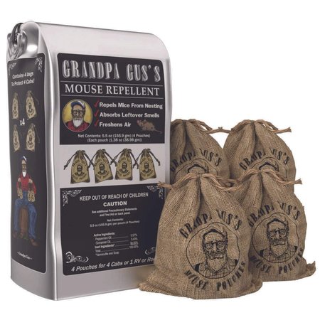 VIC WEST IMPORTERS LTD CO Grandpa Gus’s Mouse Repellent Pouches GMM-4-15